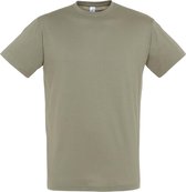 SOLS Heren Regent T-Shirt met korte mouwen (Khaki)