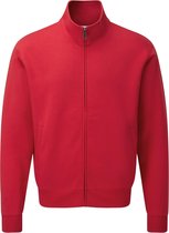 Russell Heren Authentiek Sweatshirt-jasje met volledige ritssluiting (Klassiek rood)
