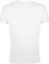 SOLS Heren Regent Slim Fit T-Shirt met korte mouwen (Wit)