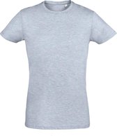 SOLS Heren Regent Slim Fit T-Shirt met korte mouwen (Heide Hemelsblauw)