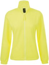 SOLS Dames/dames North Full Zip Fleece Jacket (Neon geel)