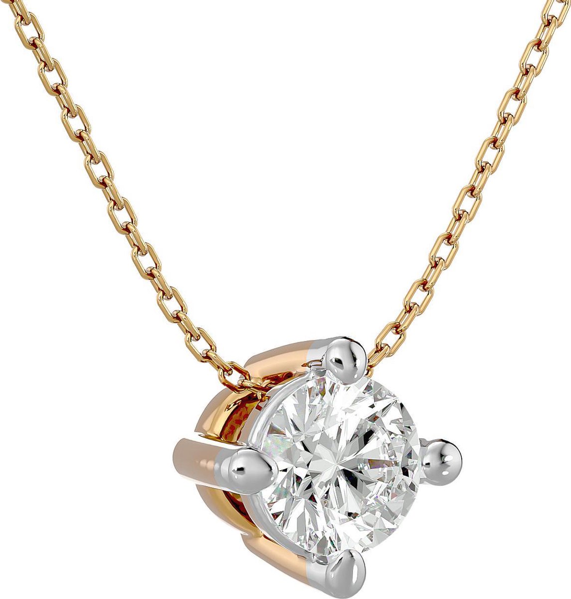 AËLRA Damesring | 0.05ct natuurlijke ronde, briljant geslepen