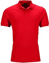 James and Nicholson Heren Elastisch Piqué Poloshirt (Rood)