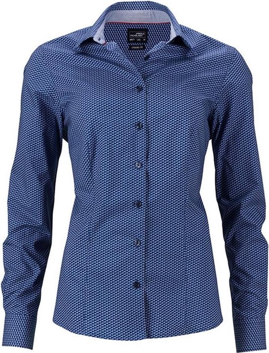 James and Nicholson Dames/dames Vleugelshirt (Blauw/Wit)