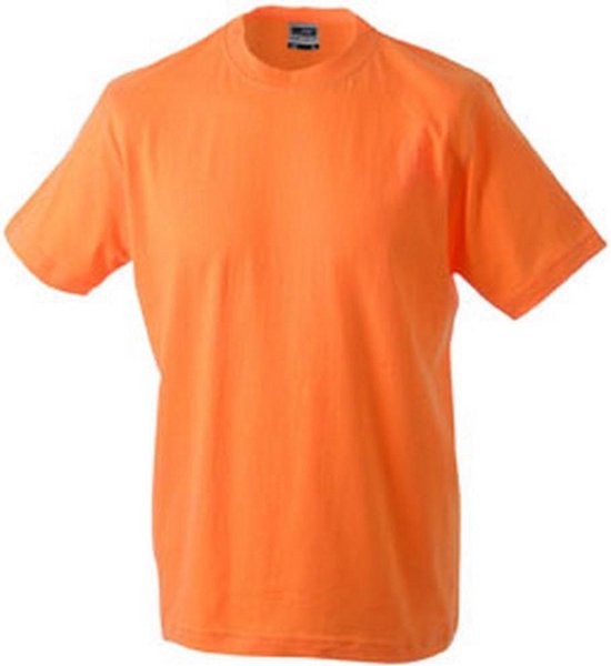 T-shirt rond unisexe James and Nicholson (Oranje)