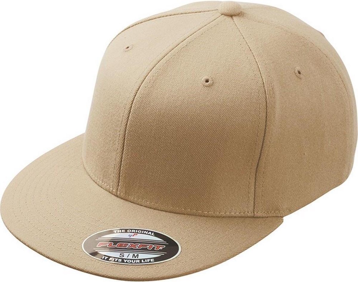 Myrtle Beach Unisex Flexfit Flat Peak Cap (Khaki)