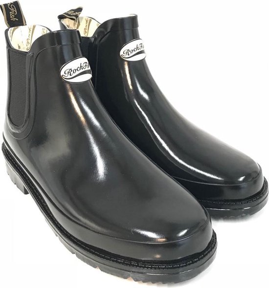Rockfish Vrouwen/dames Glanzen Urban Chelsea Boot (Zwart)