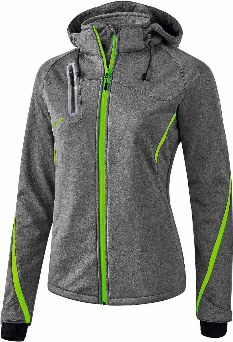 Erima Function Softshell Jas Dames Melange Gecco Grijs
