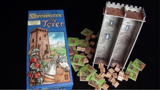 Thumbnail van een extra afbeelding van het spel Spellenbundel - 2 stuks - Uitbreidingen Carcassonne De Draak, De Fee en De Jonkvrouw & De Toren