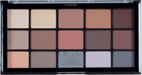 MUA 15 Shade Eyeshadow Palette - Matte Feather Light