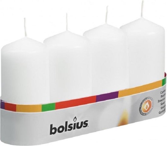 Bolsius Stompkaars - 100/48 mm - 5 x 4 stuks - Wit