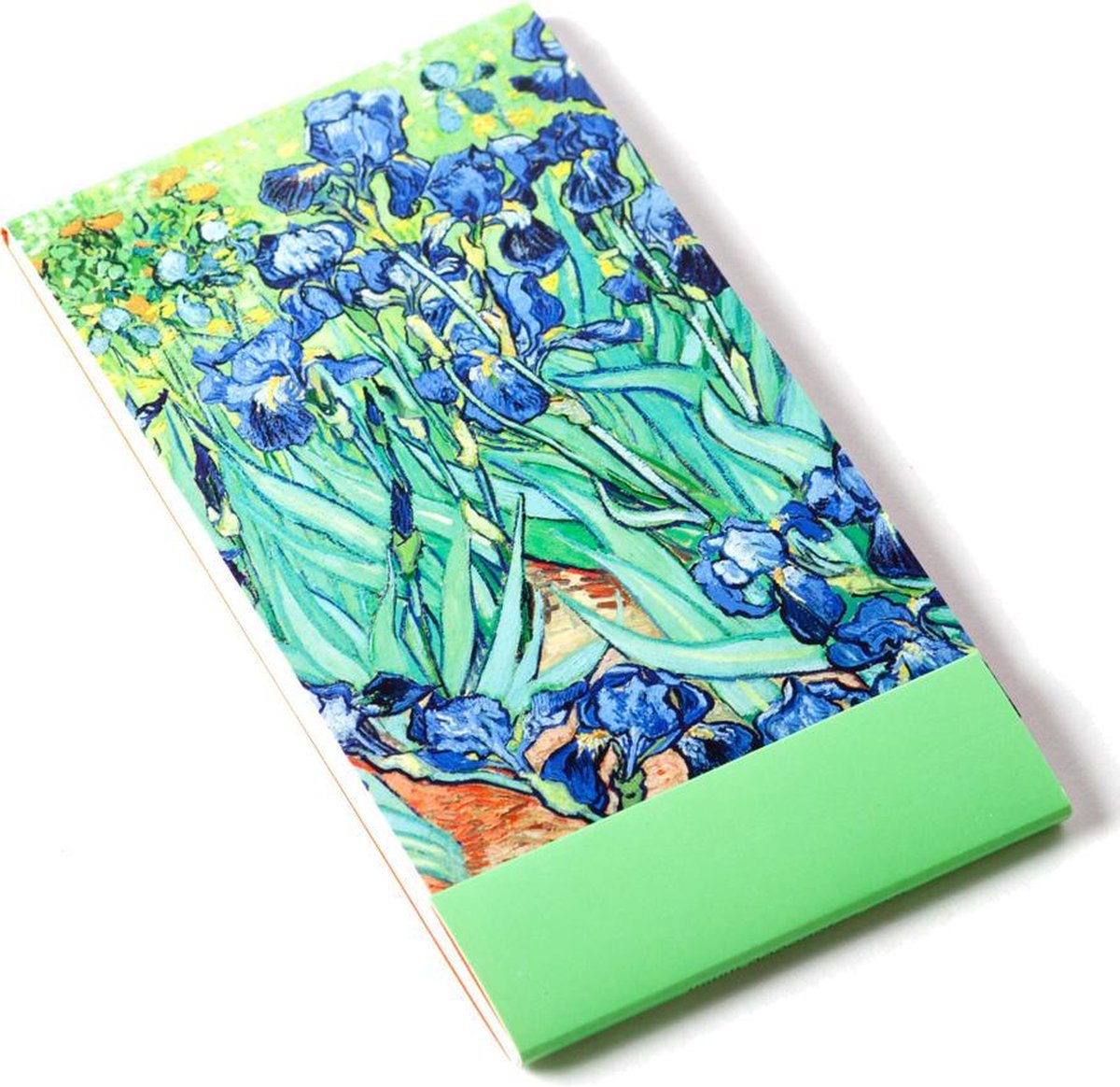 Notitieboekje A7, flip over met ruitjes, Irissen, Van Gogh