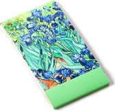 Carnet A7, paperboard à carreaux, Iris, Van Gogh