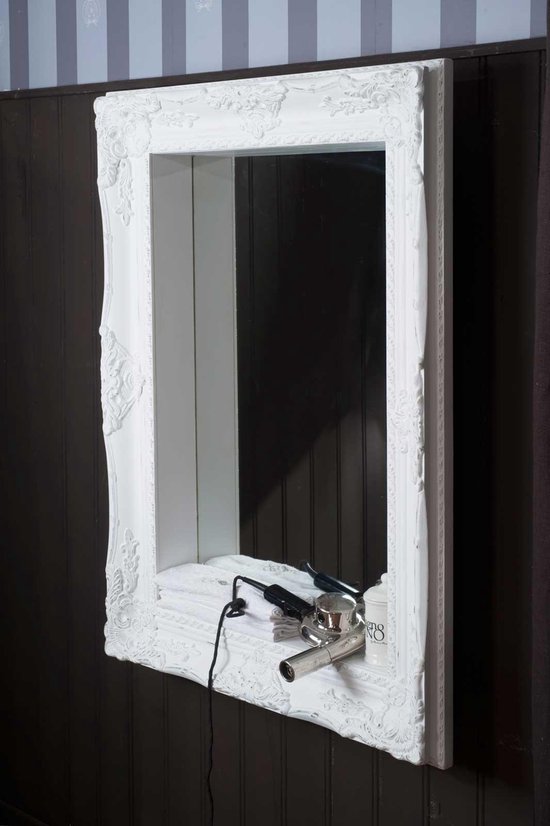 Rivièra Hampton Mirror - Spiegel 115 x 85 cm - Wit | bol.com