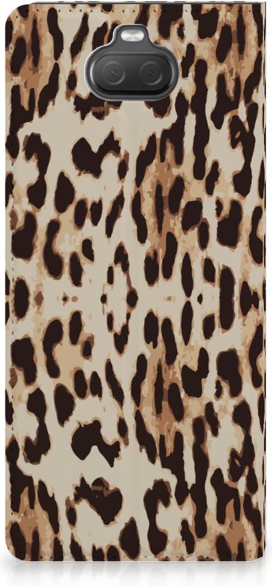 Book Case voor Sony Xperia 10 Hoesje maken Leopard