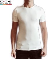 DICE heren T-shirt ronde hals wit maat XXL