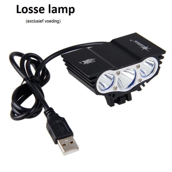 In het algemeen Regulatie calcium SolarStorm X3 USB MTB/race LED koplamp EXTREEM veel licht met 3x CREE T6  LED - USB... | bol.com