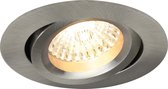 LED Spot Set - Pragmi Aerony Pro - GU10 Fitting - Inbouw Rond - Mat Nikkel - Kantelbaar - Ø82mm - Philips - CorePro 840 36D - 4W - Natuurlijk Wit 4000K - Dimbaar - BES LED