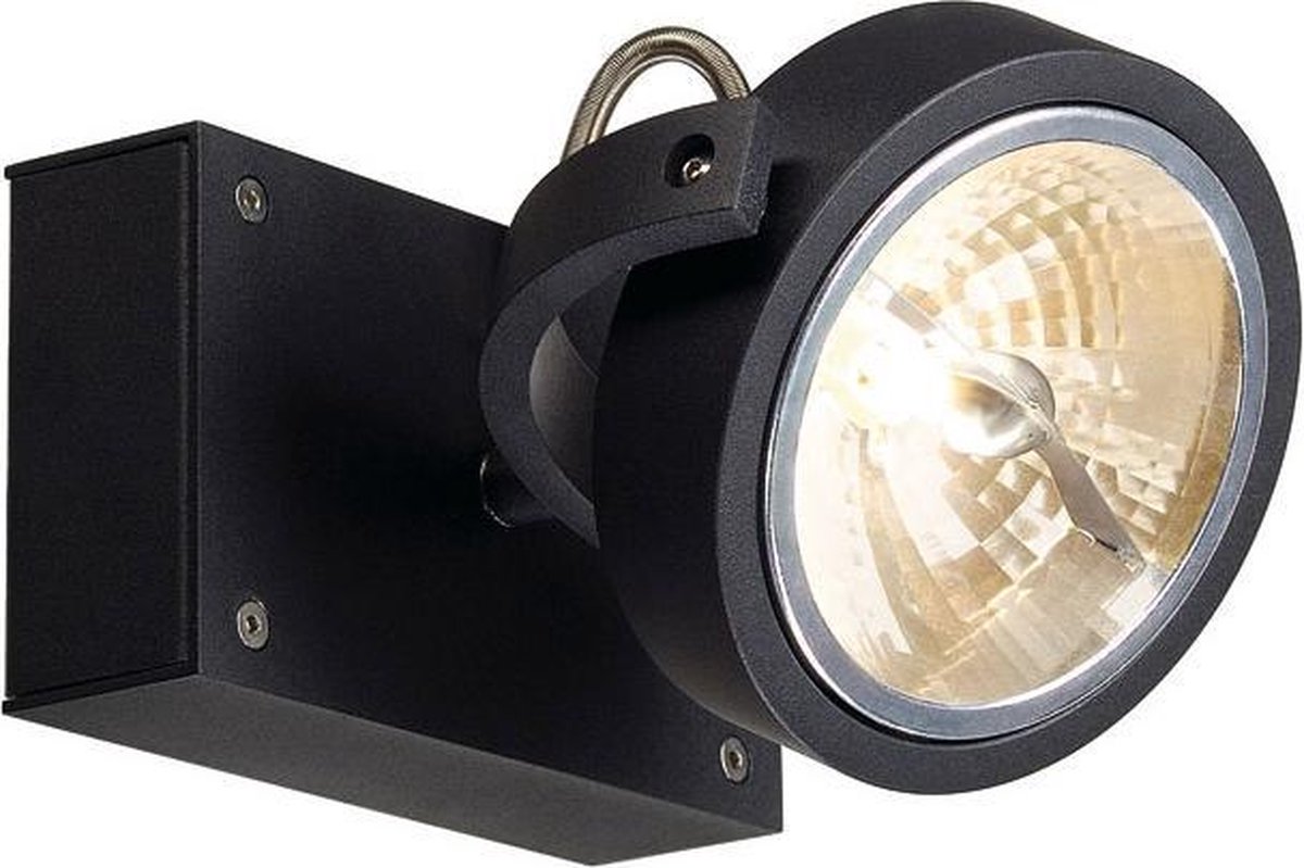 Wandlamp SLV Kalu Zwart mat 147250