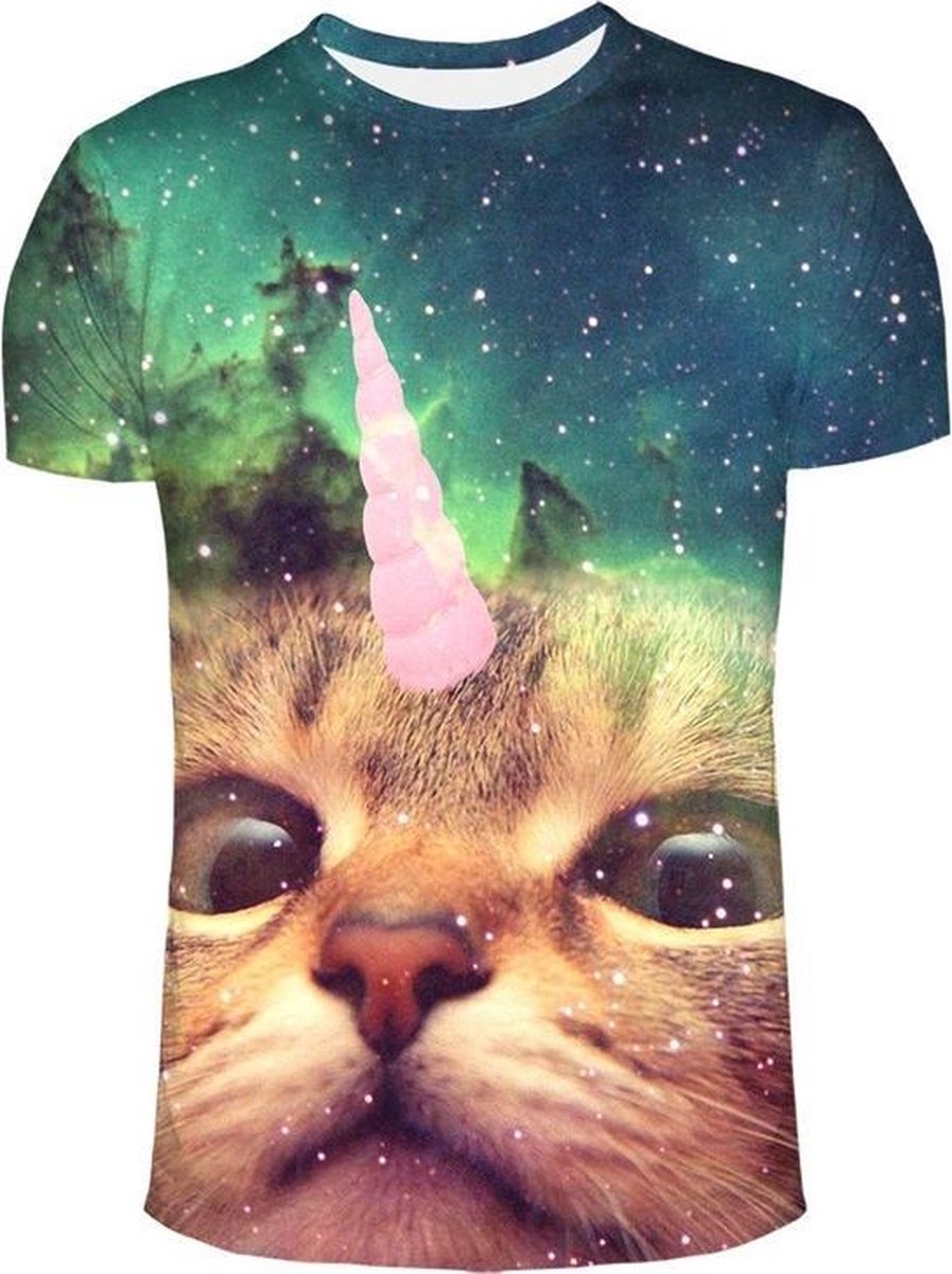 | Unicorn cat katten trui XL Taco en pizza kat trui Festival Winkel