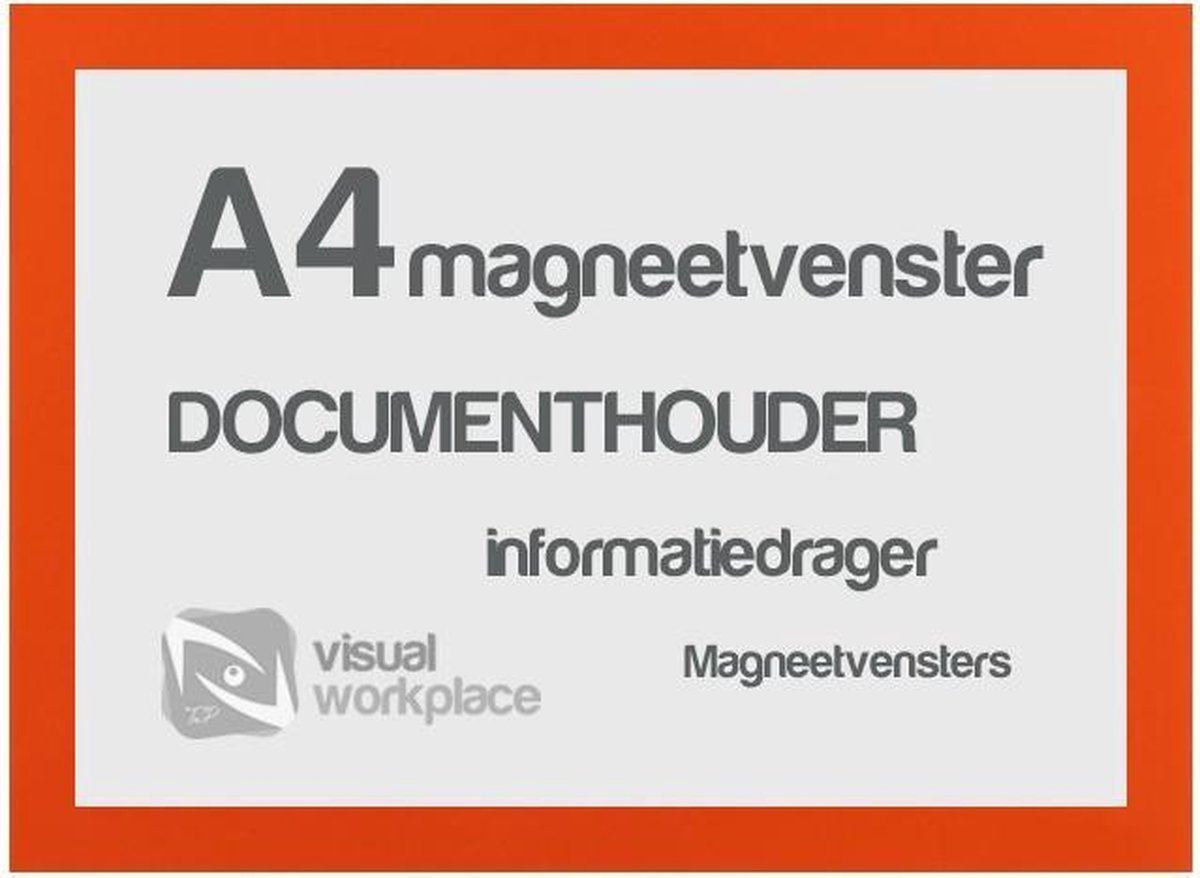 Magneetvensters A4 - Oranje