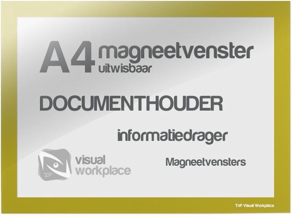 Magneetvensters A4 (uitwisbaar) - Geel