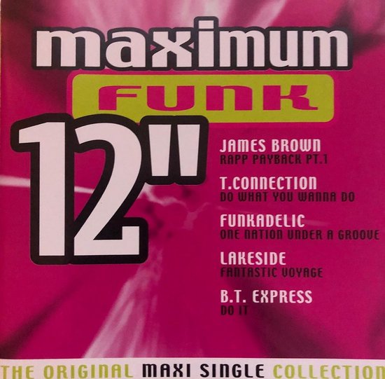 CD cover van Maximum Funk 12: The Original Maxi Single Collection van various artists