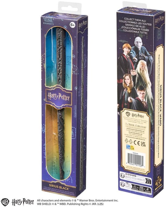 Noble Collection Harry Potter Role Play Toverstaf / Toverstok Sirius Black / Sirius Zwart 30 cm Replica: down-scaled