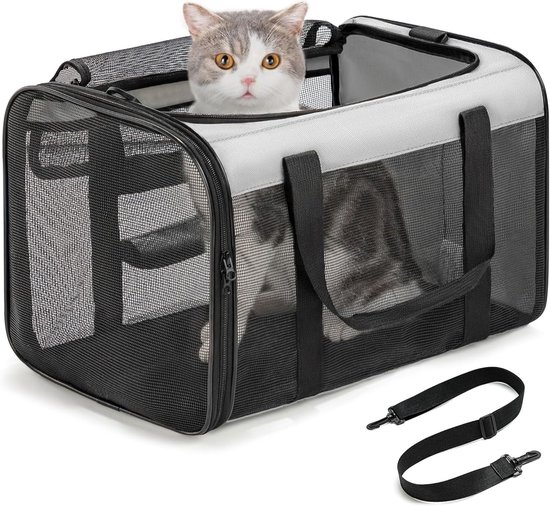 Cadoca Katten Reismand XL 82x59x59cm Opvouwbaar Transportbox Dieren