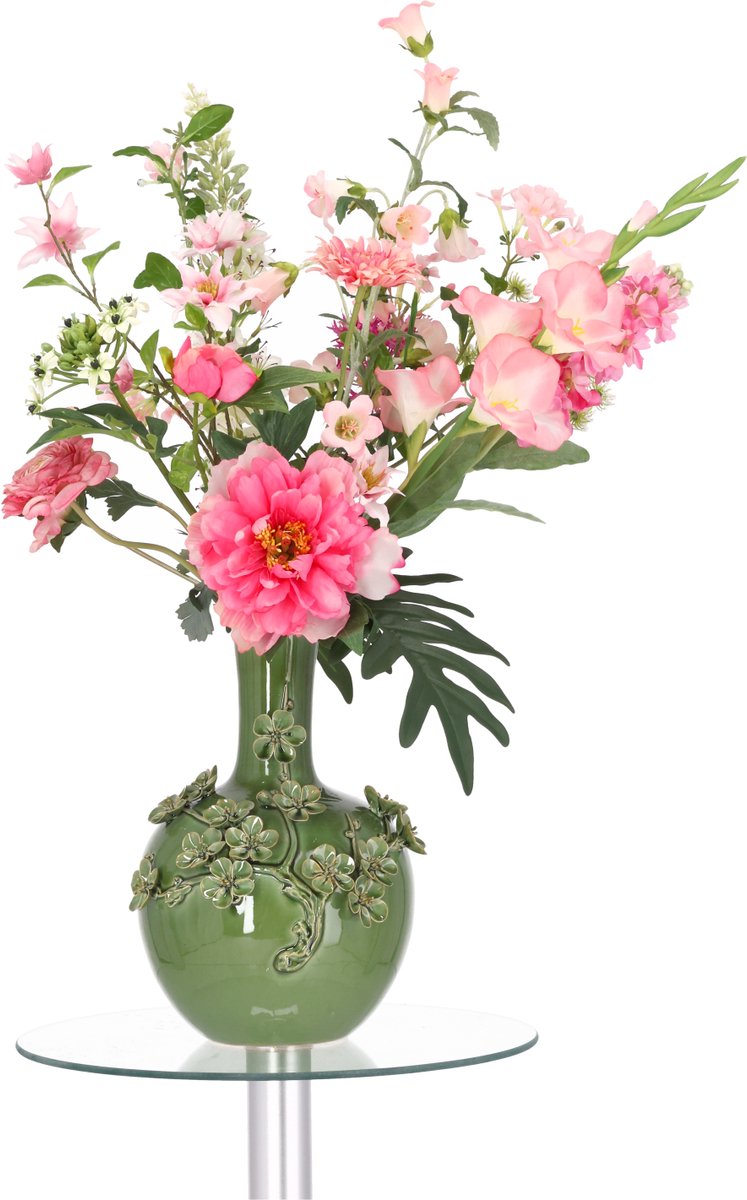 maxifleur Kunstplanten Handgebonden Kunstboeket Clara Oslo Roze 80cm