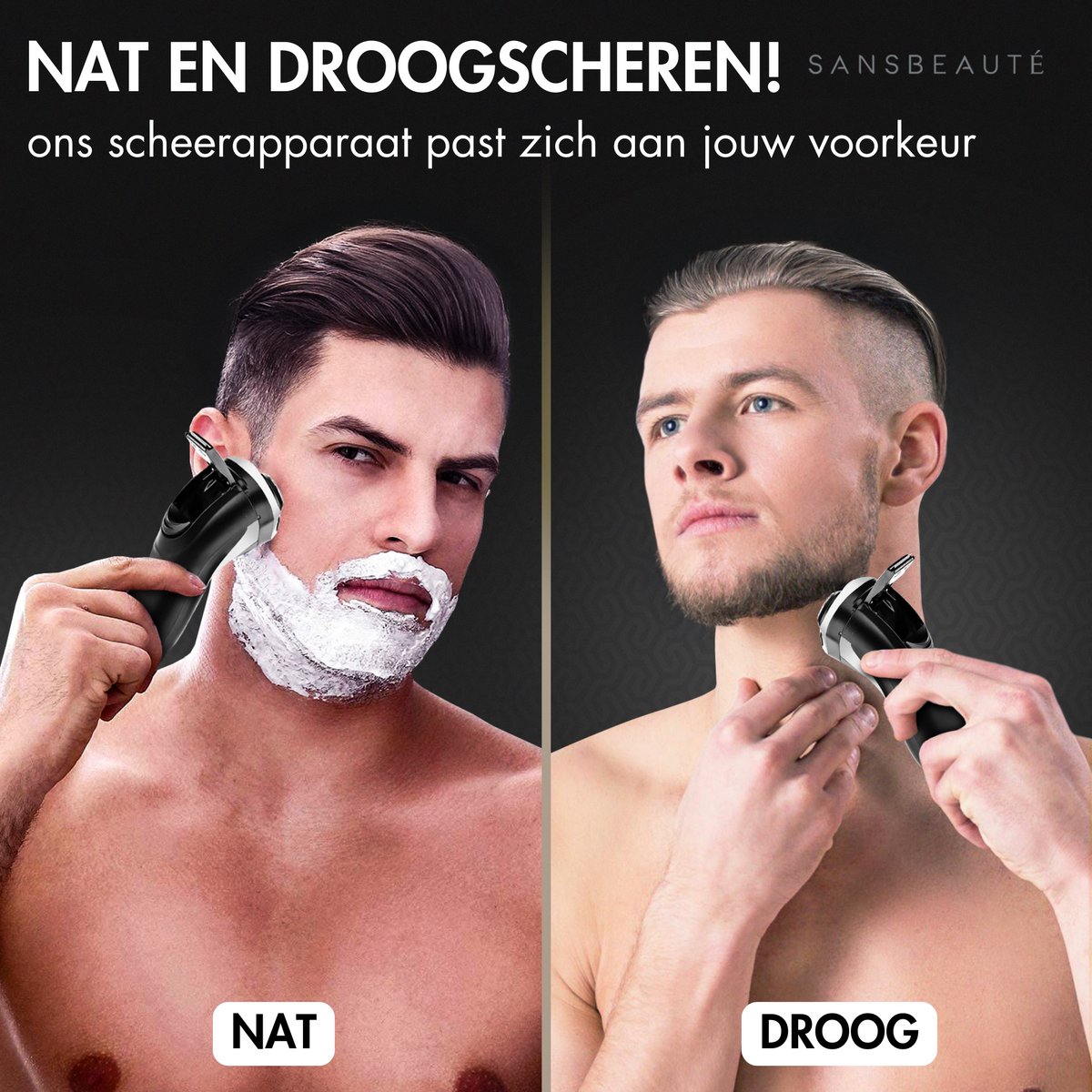 2-in-1 Scheerapparaat Mannen met Trimmer S1111 + 2 Extra - afbeelding 3