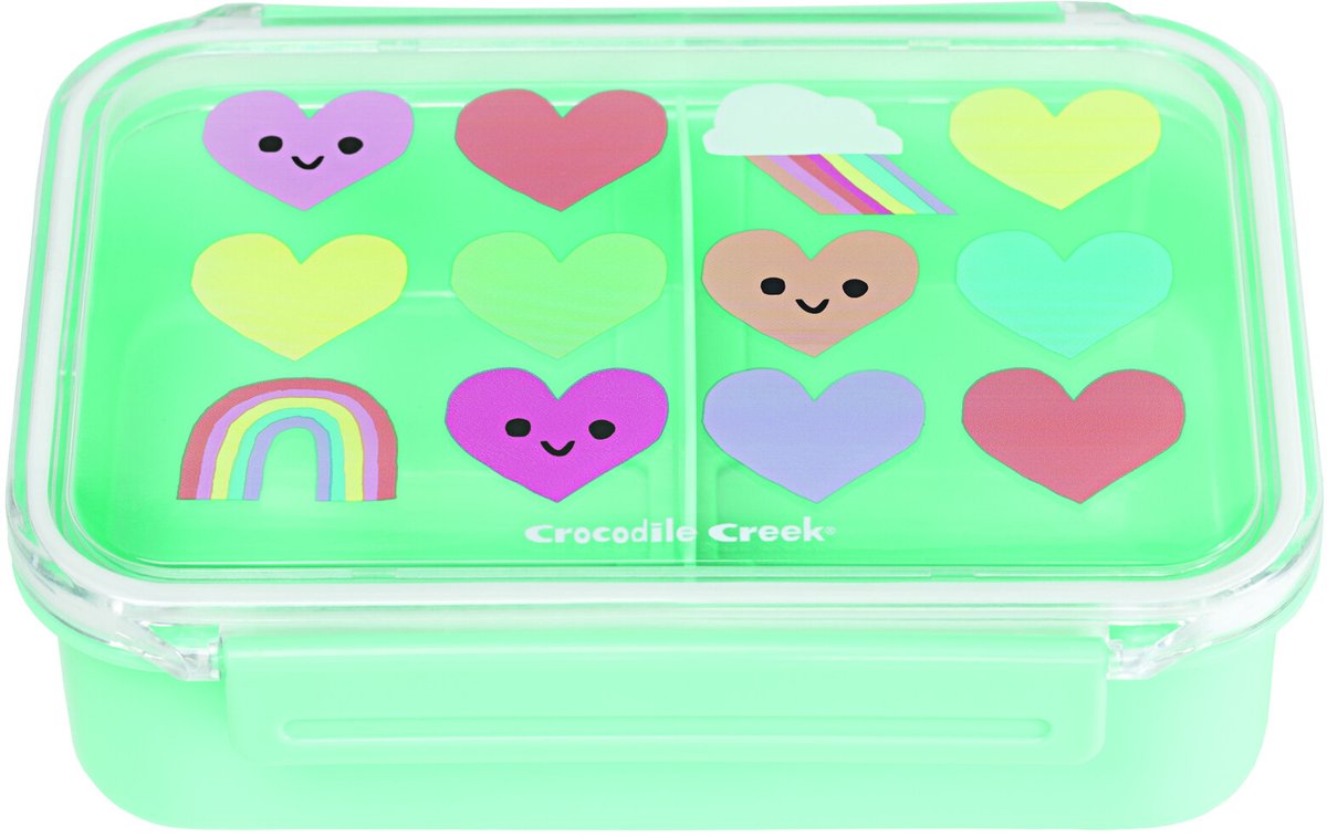 Crocodile Creek | Bento Brooddoos - Hartjes & Regenbogen