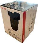 Doos van de 'Cupplens EF 24-105mm 1:4L IS USM' camera lens beker.