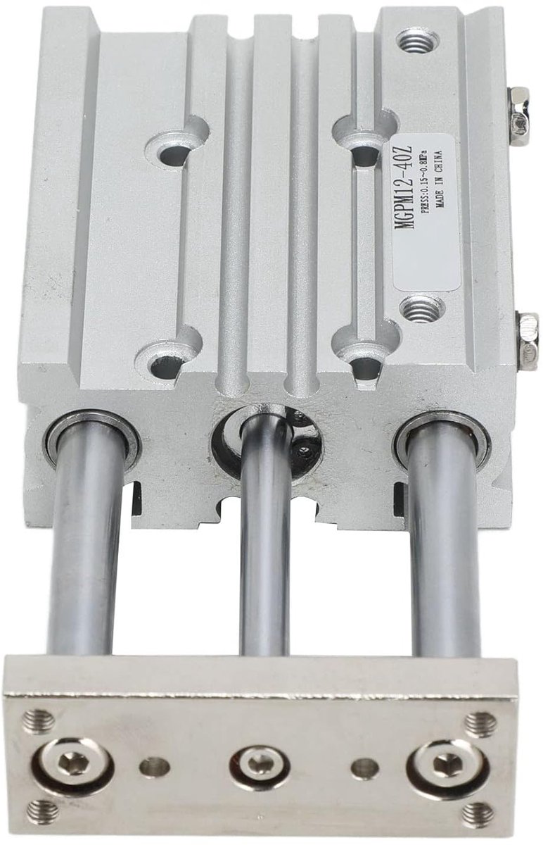 Double Acting Pneumatic Cylinder, Aluminum Alloy Air Cylinder Corrosion Resistant Plain Bearing 40mm Stroke SMC Type 12mm Bore With Conductor For Industrial Use
