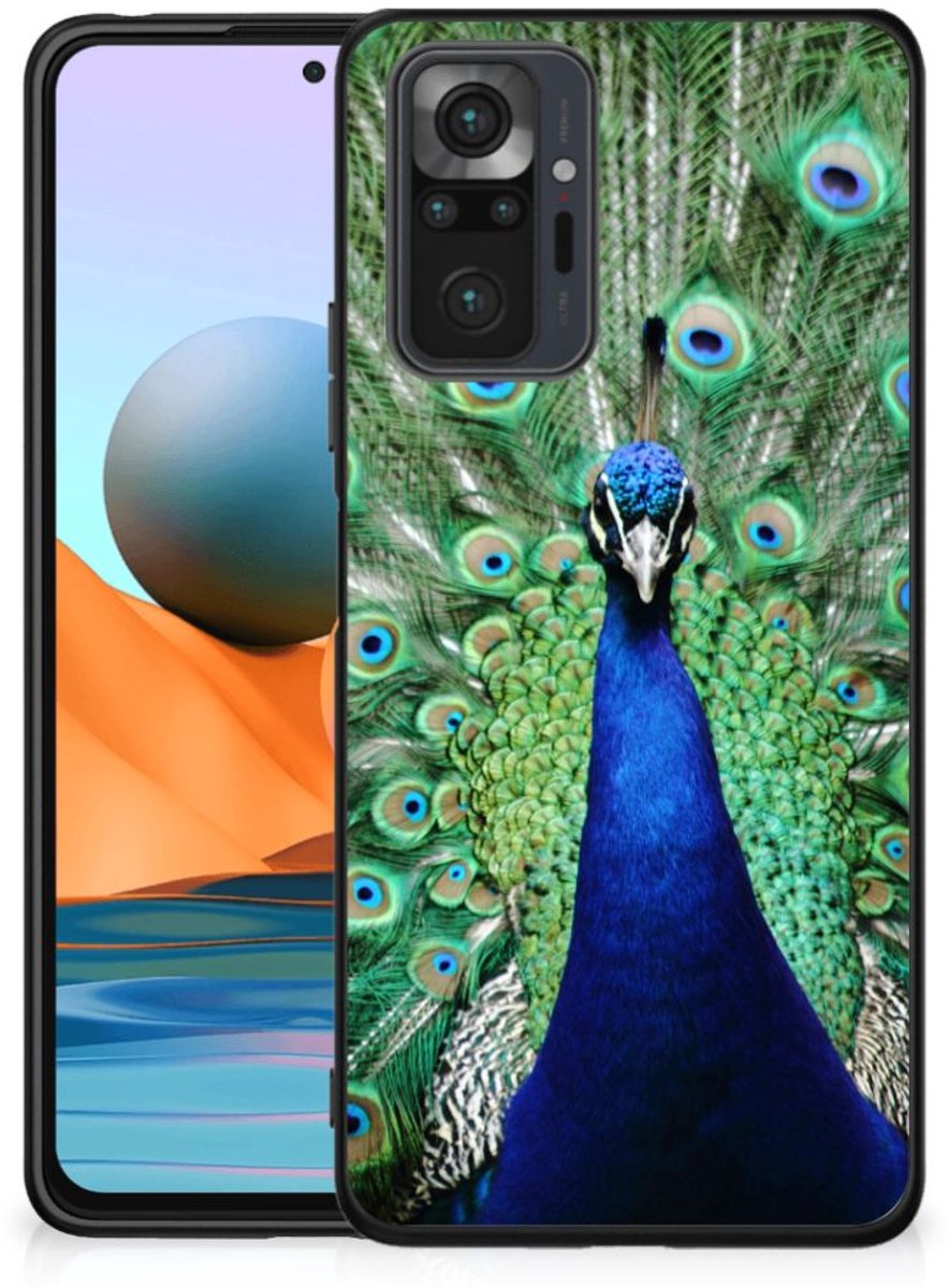 Back Cover voor Xiaomi Redmi Note 10 Pro Dierenprint Telefoonhoesje Pauw