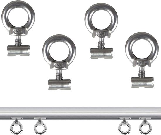 thumbnail: TRANKIELO® - Set Van 20 Roestvrijstalen Pijpklemmen – U-Vormige