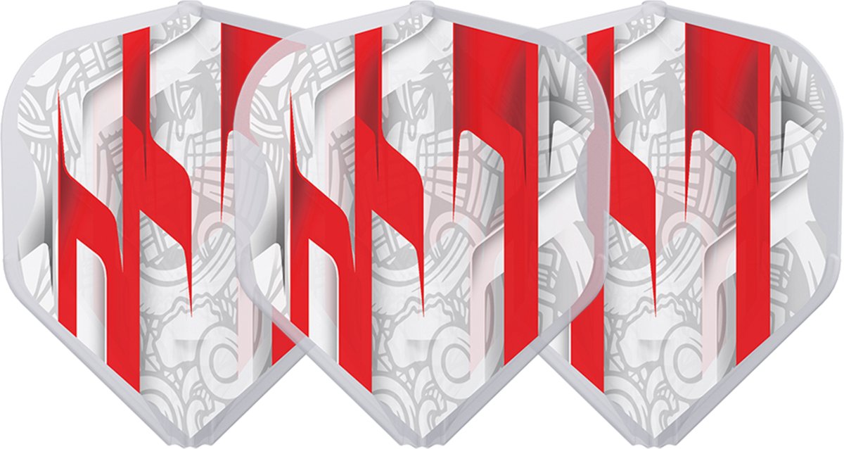 L-STYLE EZ L1 MAMO SERIES WHITE CLEAR WHITE DART FLIGHTS