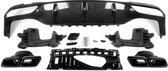 Diffuser Quella - Achterbumper - AMG E63 Stijl - Carbon Look - Auto Accessoires - Voor Mercedes W213 E-Klasse (2016-2020)