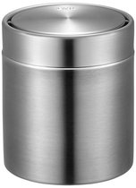 EKO - Fandy Tafelafvalbak 1.5 liter - Stainless steel - mat RVS - Prullenbak