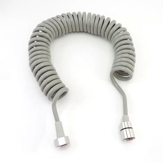 Flexibele doucheslang van roestvrij staal, lange badkamer douchewaterslang, verlenging sanitair pijp trekbuis, badkameraccessoires. (Size : BLACK-2M