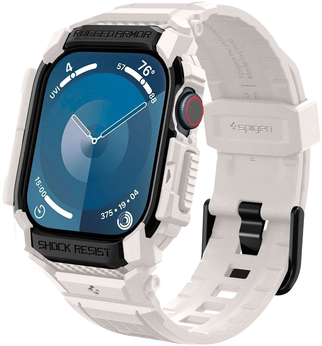 Spigen Rugged Armor™ Pro Case voor de Apple Watch Series 10 / 11 - 46 mm - Dune Beige