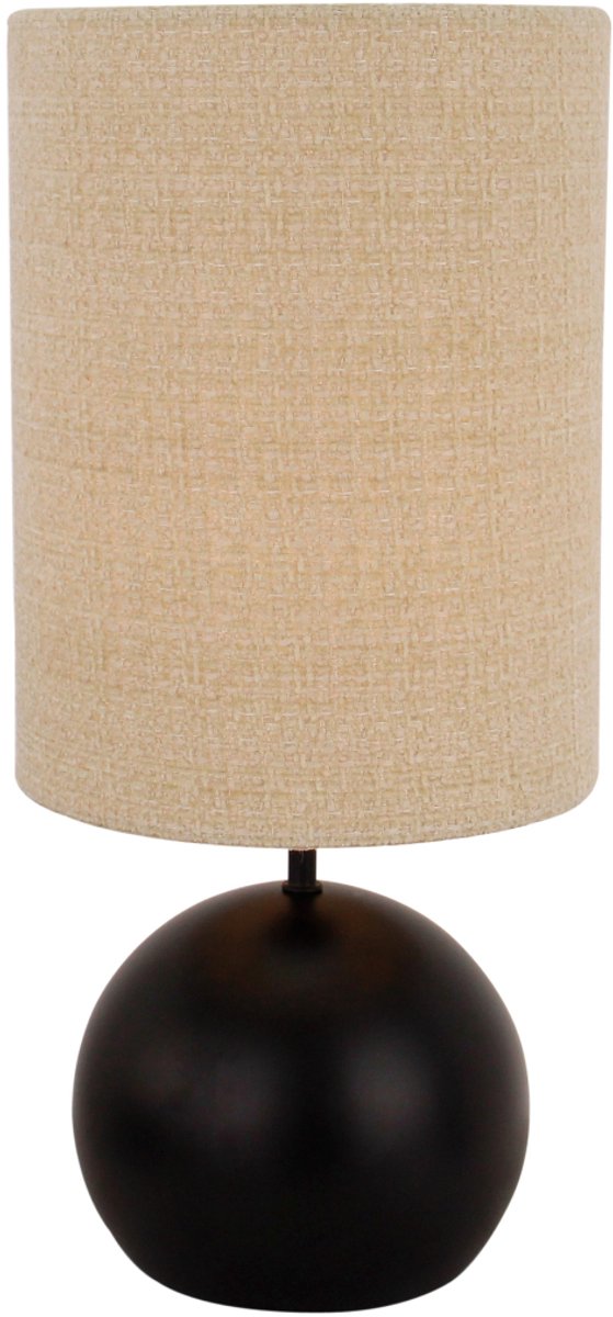 Chericoni Porto Tafellamp - 1 lichts - Ø18 cm - Zwart/Khaki - Japandi