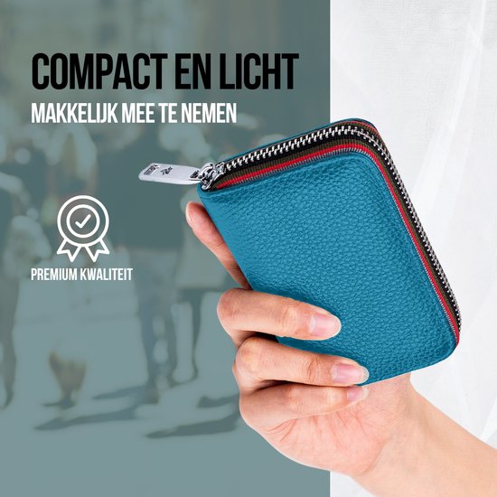 ZILOU® Porte-cartes de la carte titulaire de la carte de crédit unisexe Blauw
