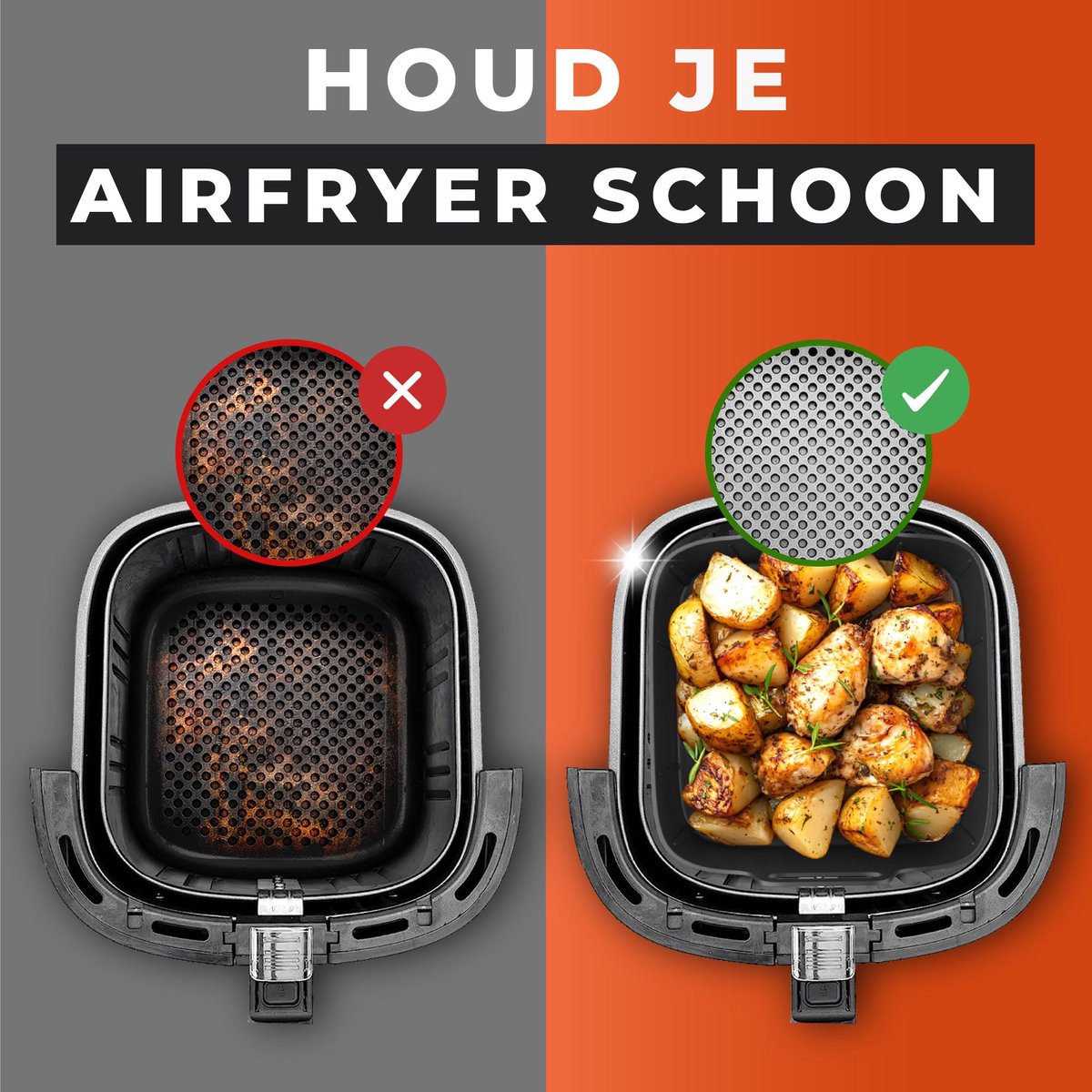 UNBOX 2 Stuks Airfryer Siliconen Bakje - Airfryer Accessoires - Airfryer Bakpapier - Airfryer Mandje voor Philips Airfryer 6,2L - Princess Airfryer XL 5,5L, 6,5L - Ninja Airfryer XXL 6,2L — afbeelding 3