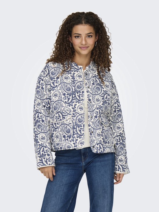 Only Jas Onlhallie Quilted Jacket Otw Noos 15328523 Cloud Dancer Dames Maat - XL