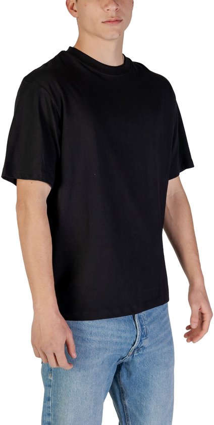 Jack & Jones Jack& Jones Jjebradley Tee Ss O-Neck Noir NOIR S