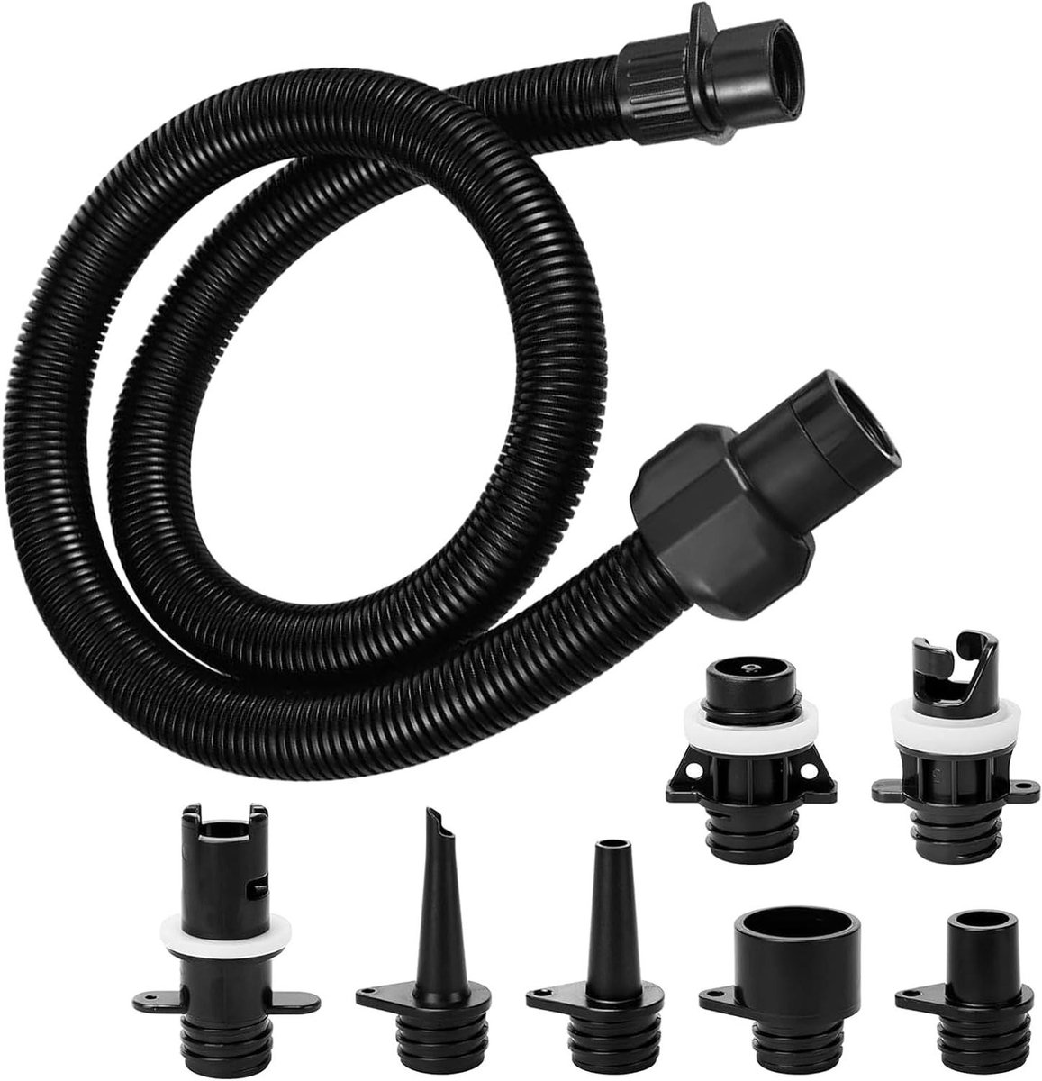 Allecto Plus - Opblaasbare SUP-pompadapterset voor SUP-luchtpomp - Accessoires voor opblaasbare boot - 8 stuks