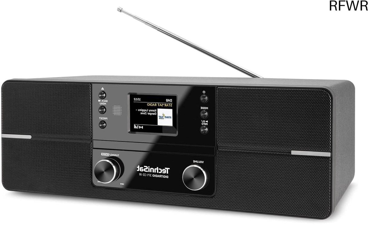 RFWR® Stereo Internetradio met DAB+, Bluetooth, CD en Kleurendisplay - 10W Audio met Afstandsbediening