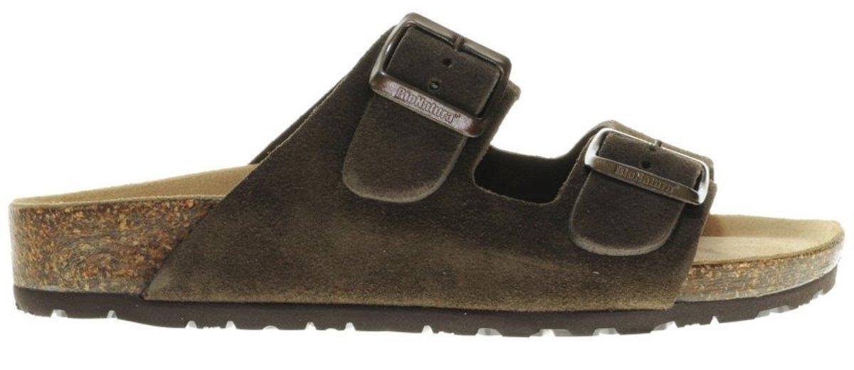 Bionatura Slippers Bruine Suede maat 41