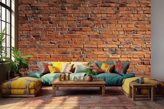 Naadloos behang Fotobehang - Urban Brick Wall Charm - 250x300 centimeter